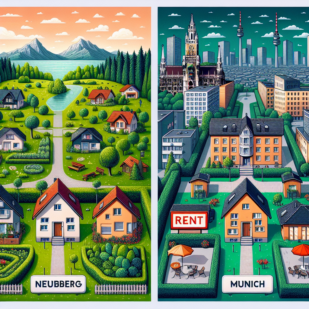 Einfluss von Erholungsgebieten auf Mietpreise in Neubiberg vs. München